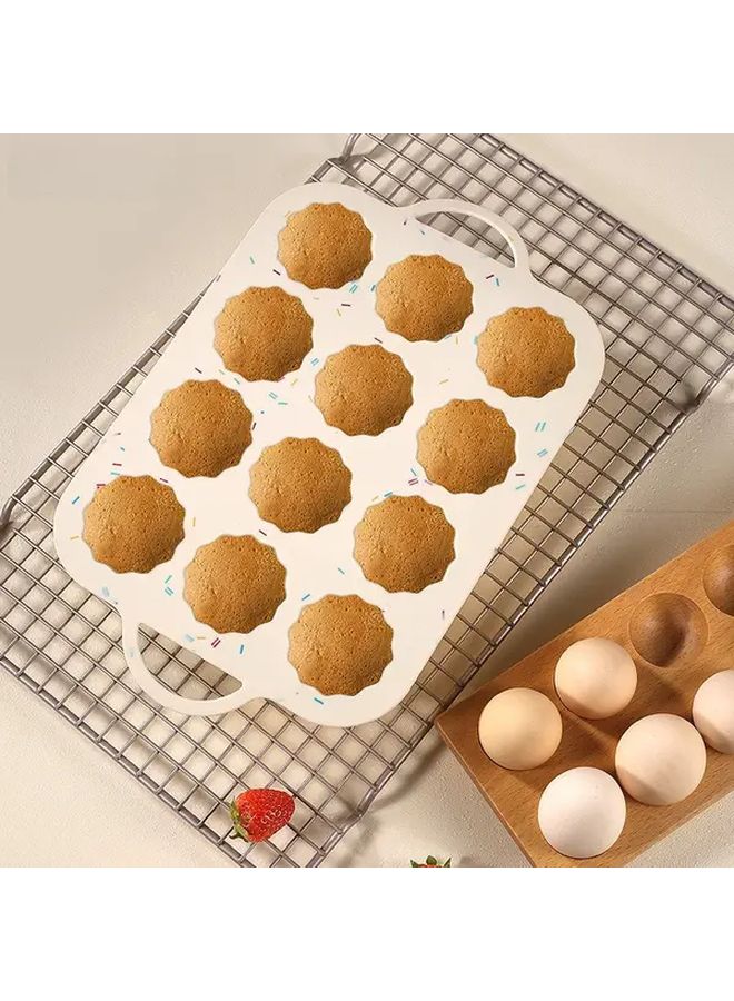 Color Point 12 Cavity Silicone Baking Mold Non Stick Easy Release Food Grade - Image 5